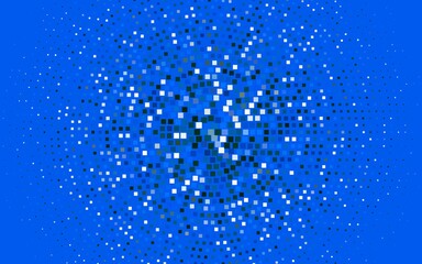 Light BLUE vector backdrop with rectangles, squares. Beautiful illustration with rectangles and squares. The template can be used as a background.