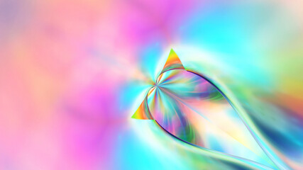 Abstract iridescent rainbow background