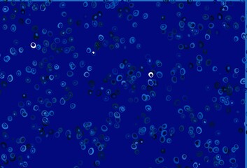 Light BLUE vector cover with spots.