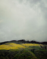 clouds over the mountains