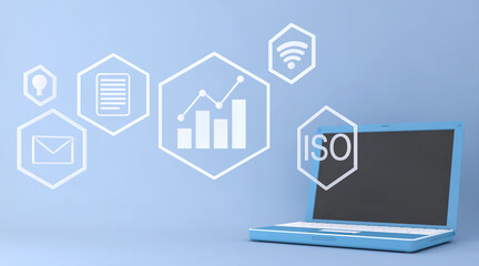 3D Automation and optimisation concept, business process workflow development.