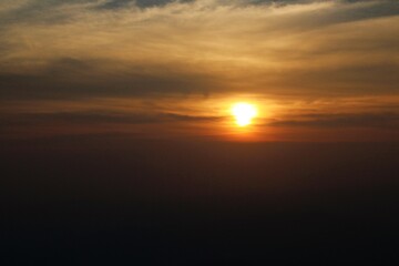 sunset over the sea