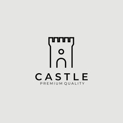 castle logo vector illustration design