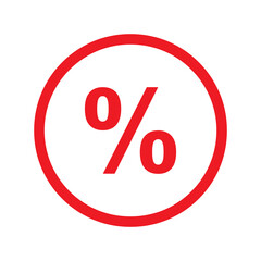 percent label shopping icon