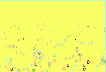 Light Multicolor, Rainbow vector pattern with spheres.