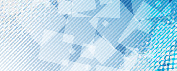 Abstract blue background with square shapes