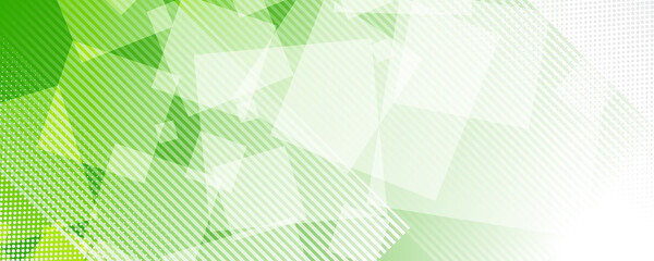 Abstract green and grey tech geometric banner design