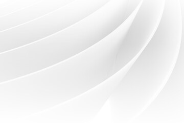 Abstract bent white pages pattern, digital graphic 3d