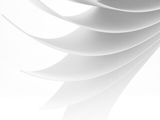 Abstract white digital graphic background, 3d