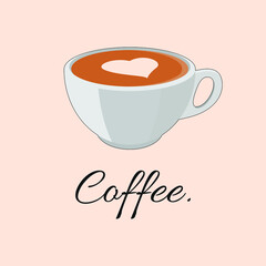 cup of coffee with heart