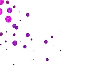 Light pink vector template with circles.