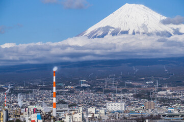 Fototapeta premium 田子の浦みなと公園からの富士山