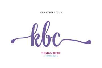 KBC lettering logo is simple, easy to understand and authoritative