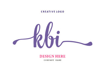 KBI lettering logo is simple, easy to understand and authoritative