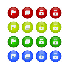Fototapeta premium COLORED WEB ICON 7