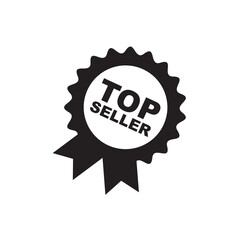 Best seller label icon design template