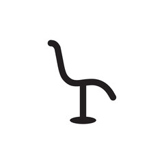 Chair icon logo design template