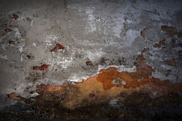  The shadow of the cement wall surface with cracks      