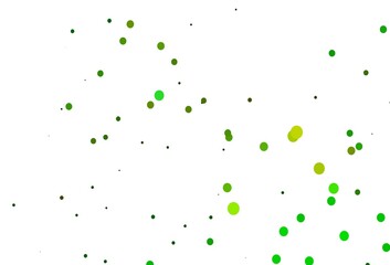 Light Green, Yellow vector cover with spots.