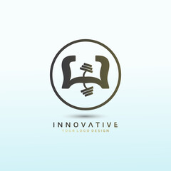Letter W fitness logo, dumbbell icon, Fitness Logo Images, Stock Photos & Vectors