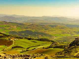 Mountain landscape Torcal de Antequera, Spain