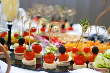Appetizer canapés