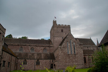Brecon Cathedral (Cathedral Church of St John the Evangelist) in Brecon, Powys, Wales