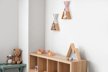 Interior of modern playroom in kindergarten