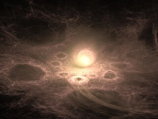 Imaginatory fractal background Image