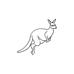 kangaro animal illustration vector. kangaro animal icon vector