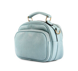 Stylish bag on white background