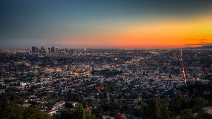 Los Angeles Cityscape at Dusk