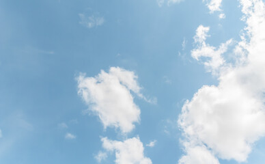 Fototapeta premium White cloud and blue sky.