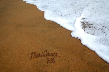 sea water holiday thailand  asia sand