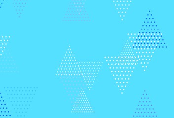Light BLUE vector background with triangles.