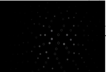 Dark Black vector layout with circle shapes.
