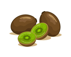 Obraz premium Kiwi fruit vector design. Summer fruits for healthy lifestyle