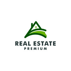 Real estate logo design template. home icon symbol logotype vector illustration