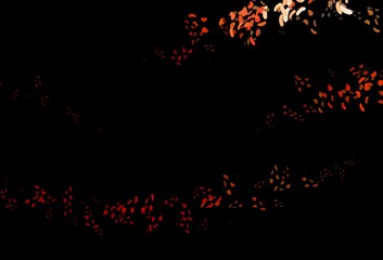 Dark Red vector background with abstract forms.