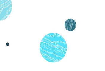 Light blue vector texture with disks.