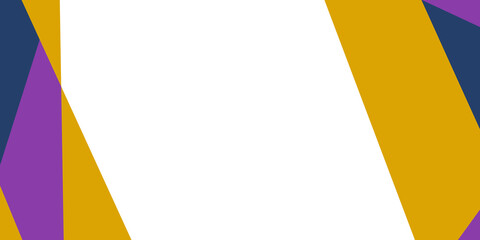 Business conference simple template invitation with orange yellow gold purple blue color and space for text. Geometric magazine conference or poster business meeting design banner