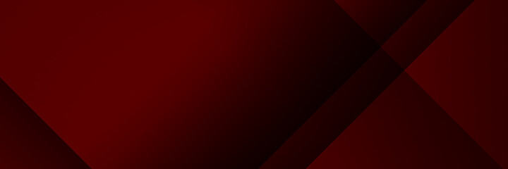 Red black abstract background with overlap layer for wide banner