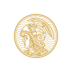 Alexander The Great Monoline Vector