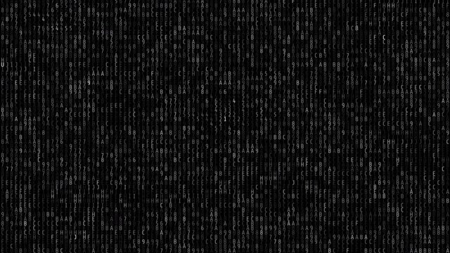 Abstract background Digital binary data technology streaming code