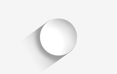 Abstract 3d render of white switch, modern background design	
