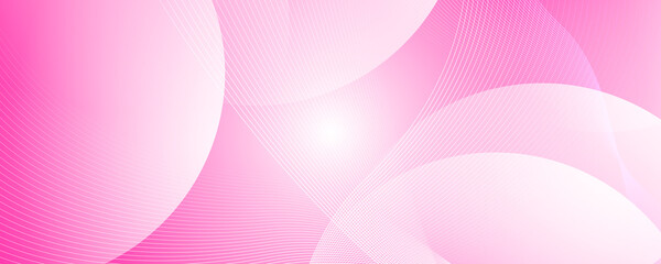 Abstract pink gradient background template with circle