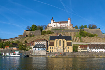 View of Marienberg Fortress, Wurzburg, Germany