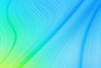 Light Blue, Green vector blurred bright template.