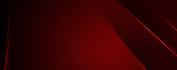 Illustration of abstract red and black metallic with light ray and glossy line. Metal frame design for background. Vector design modern digital technology concept for wallpaper, banner template