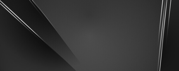 Black abstract background with dark concept and white light. Vector Illustration.